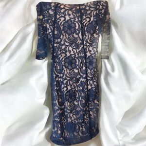 InWear Beige with blue lace Dress